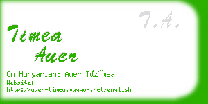 timea auer business card